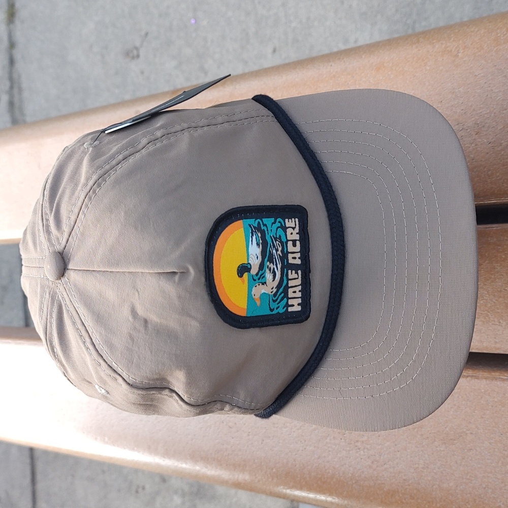 Brist Blanks Cascade Nylon 5 Panel Stitched Patch Snapback Hat Cap New